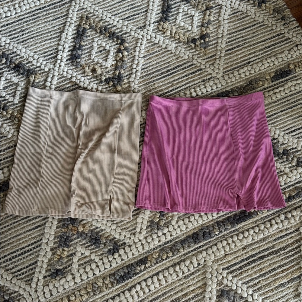 Cotton On Ribbed Midi Skirt Bundle